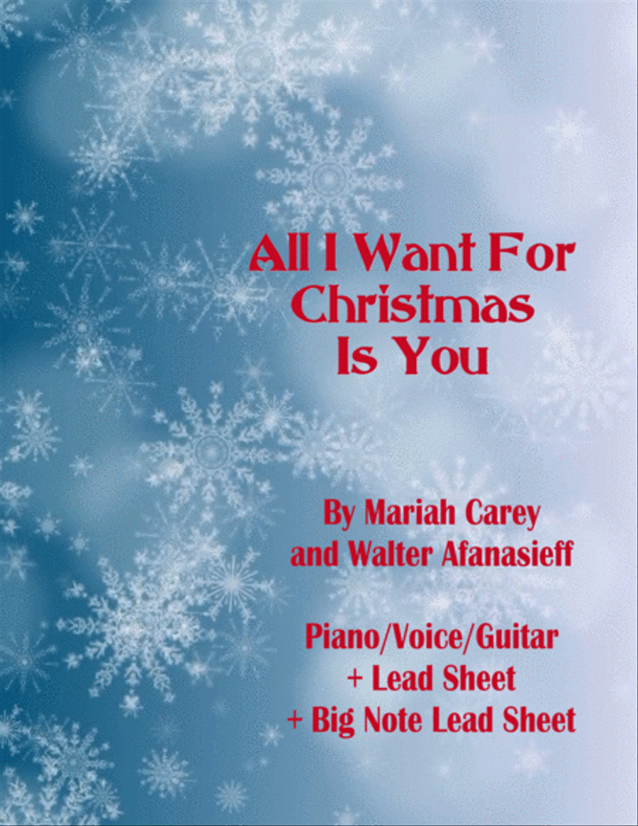 All I Want For Christmas Is You Voice scores gallery preview page 1