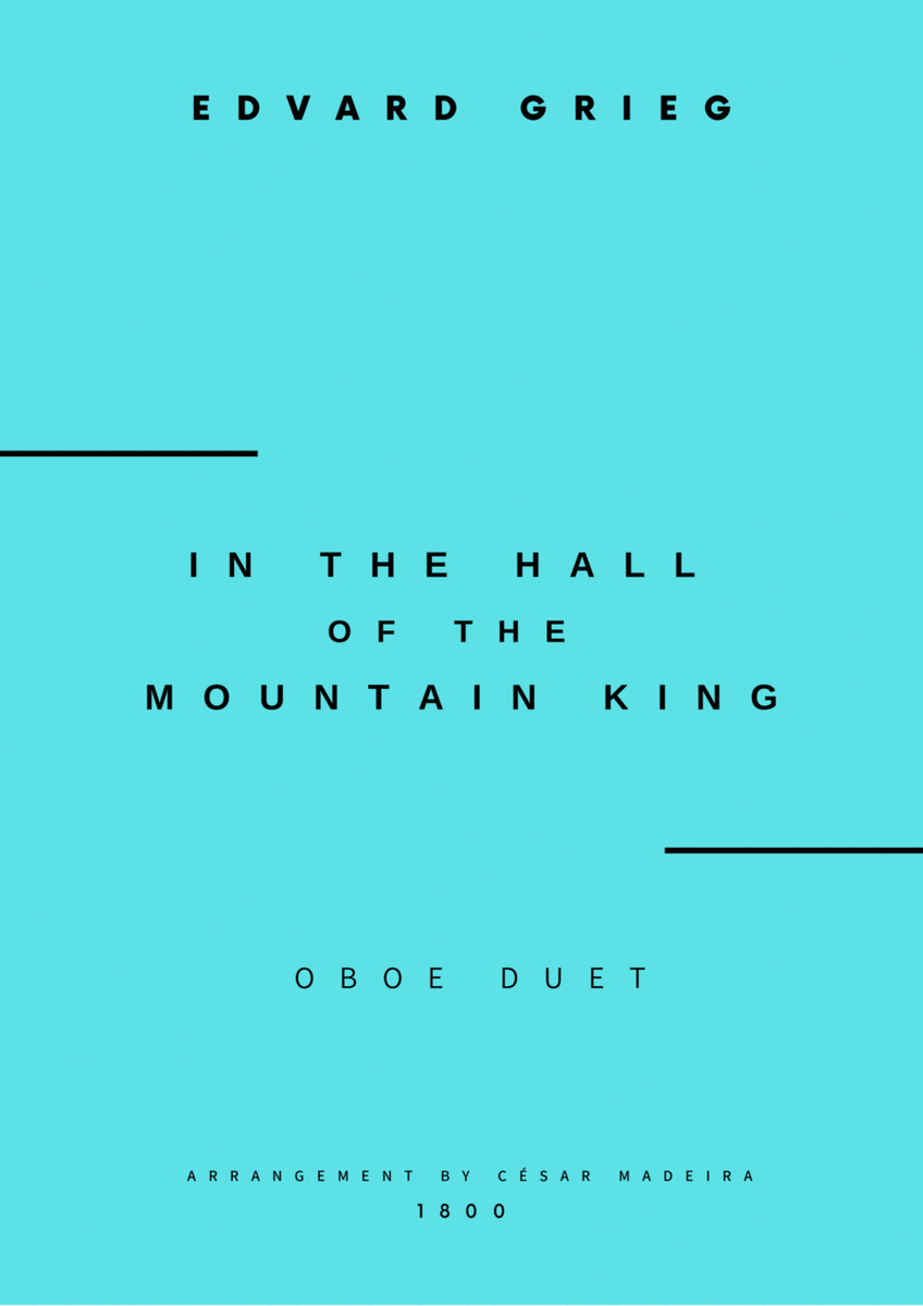 In The Hall Of The Mountain King - Oboe Duet (Full Score and Parts) image number null