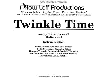 Twinkle Time image number null