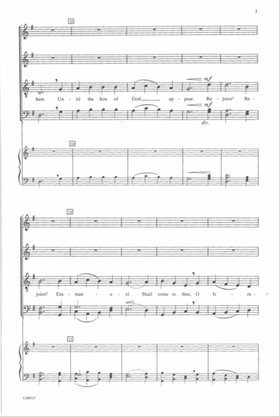 O Come, O Come, Emmanuel O Come, O Come, Emmanuel 4-Part scores gallery preview page 3