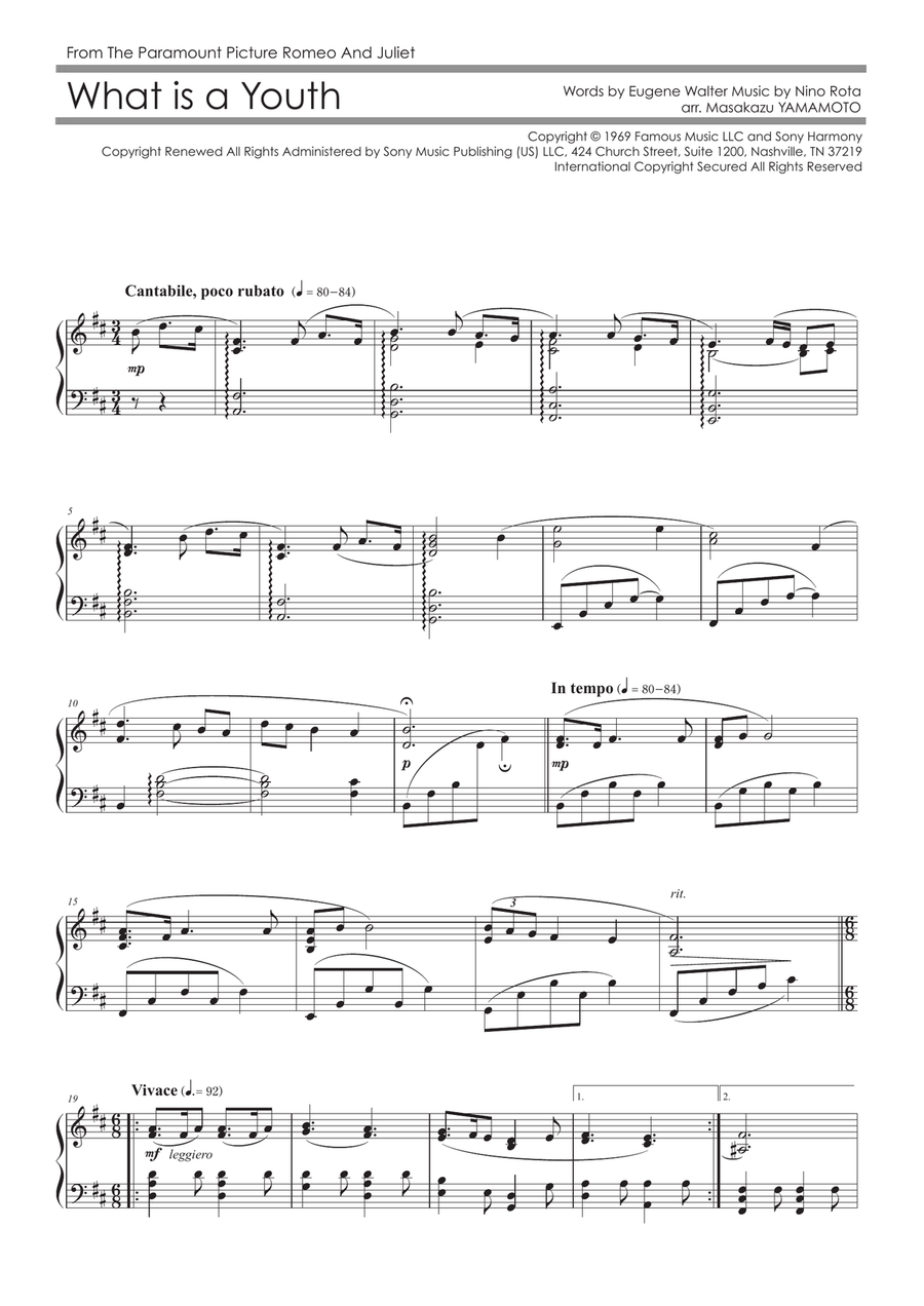 What Is A Youth Piano Solo scores gallery preview page 1