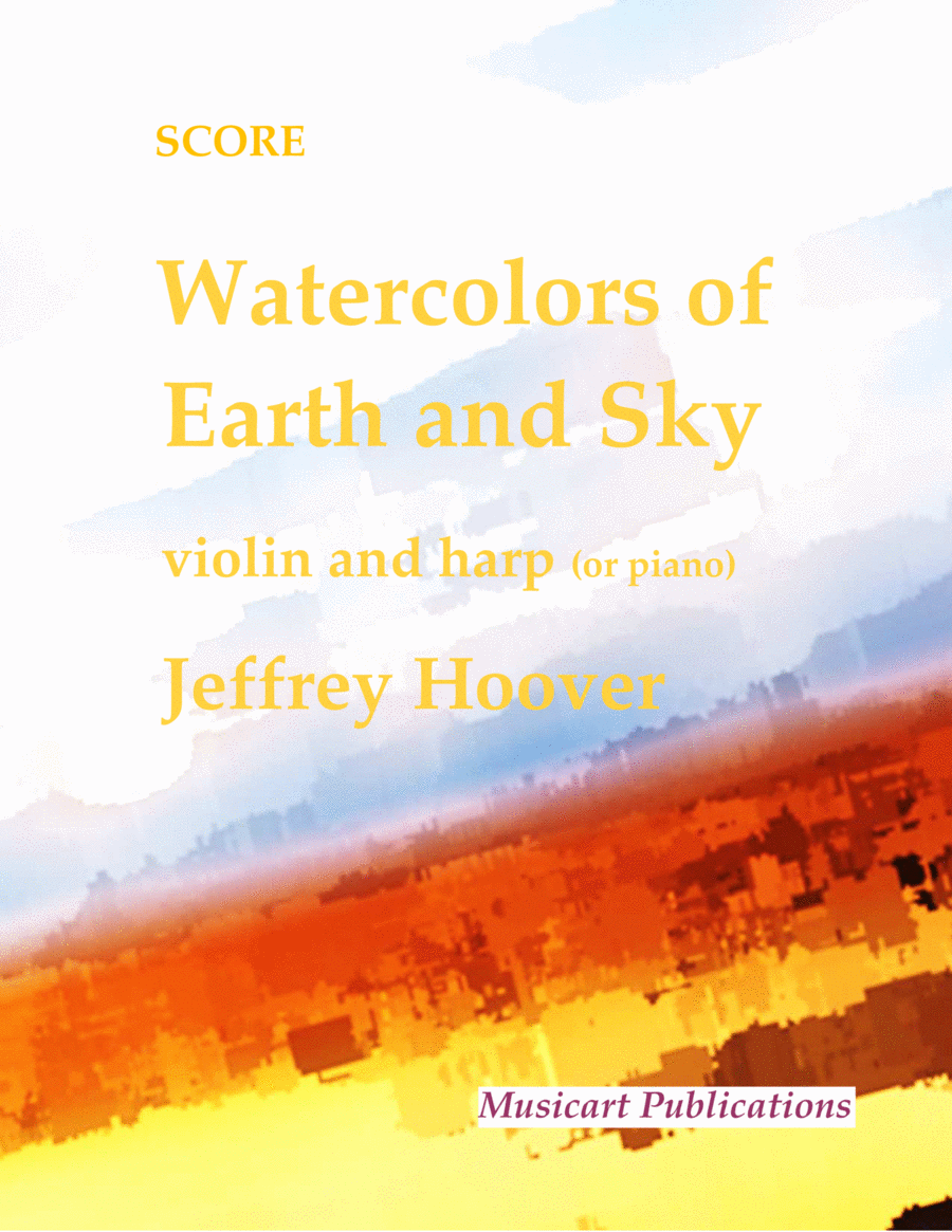Watercolors of Earth and Sky (violin and harp - or violin and piano) Harp scores gallery preview page 1