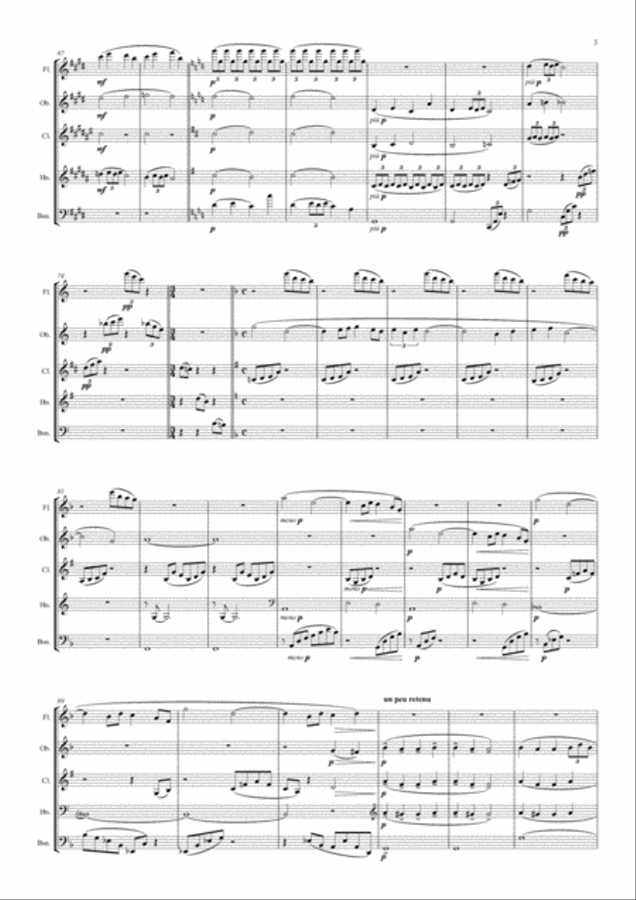 Reverie Reverie Woodwind Quintet scores gallery preview page 3