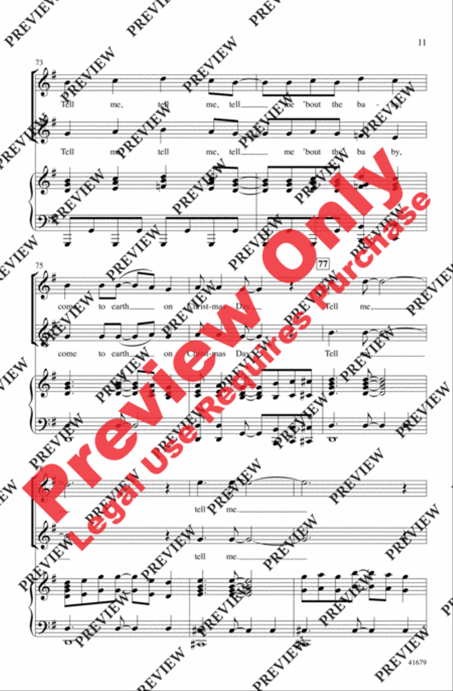 Tell Me, Tell Me! Tell Me, Tell Me! 2-Part scores gallery preview page 11