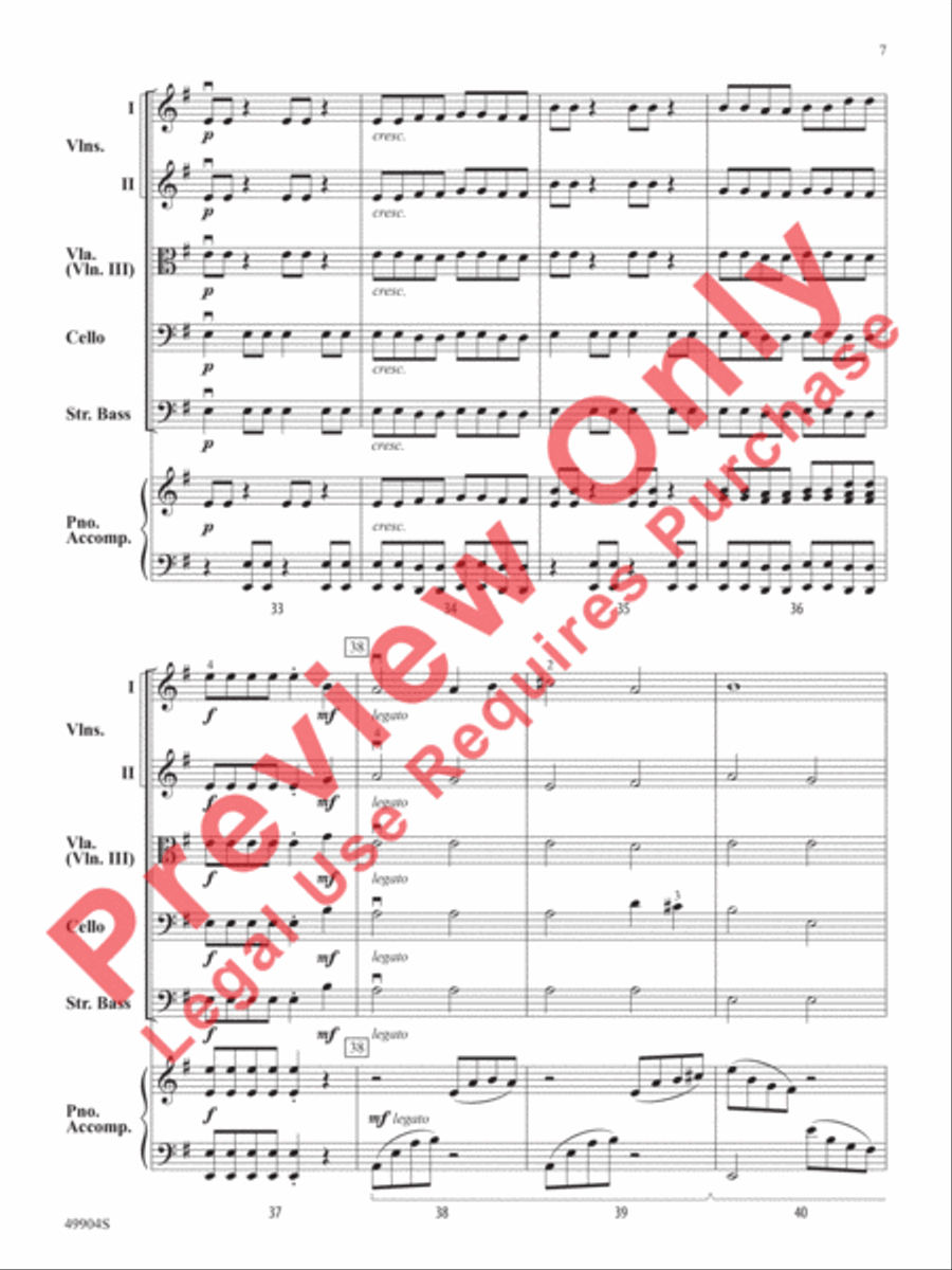 Dragon Chase String Orchestra scores gallery preview page 8
