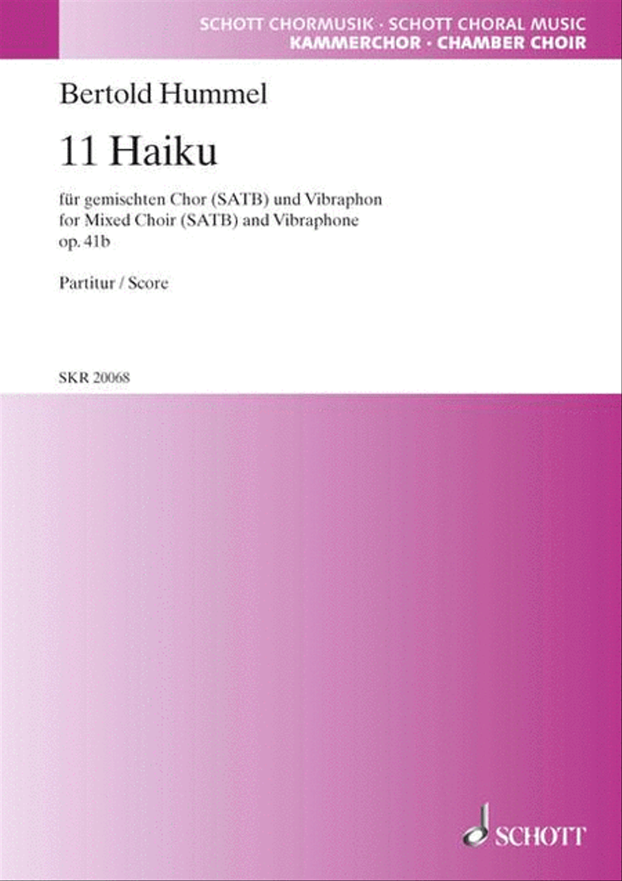 11 Haiku 4-Part scores gallery preview page 1
