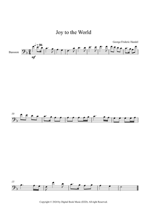 Book cover for Joy to the World, George Frideric Handel (Bassoon)