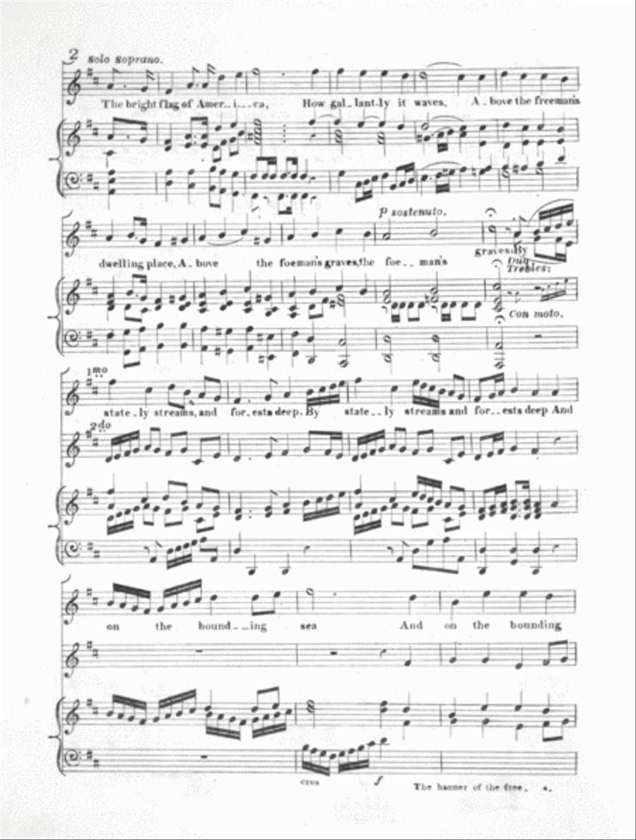 The Banner of the free. An Ode for July 4th, 1840 Voice scores gallery preview page 2