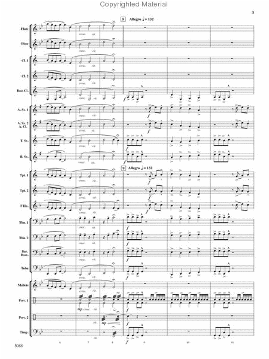 Stone Mountain Fantasy Stone Mountain Fantasy Concert Band scores gallery preview page 3