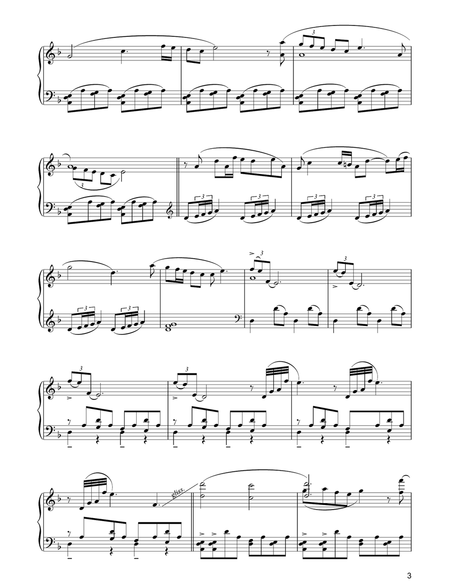 Becoming A Geisha/The Chairman's Waltz (theme from Memoirs Of A Geisha) Piano Solo scores gallery preview page 3