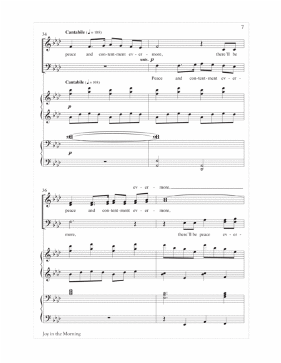 Joy in the Morning Joy in the Morning 4-Part scores gallery preview page 7