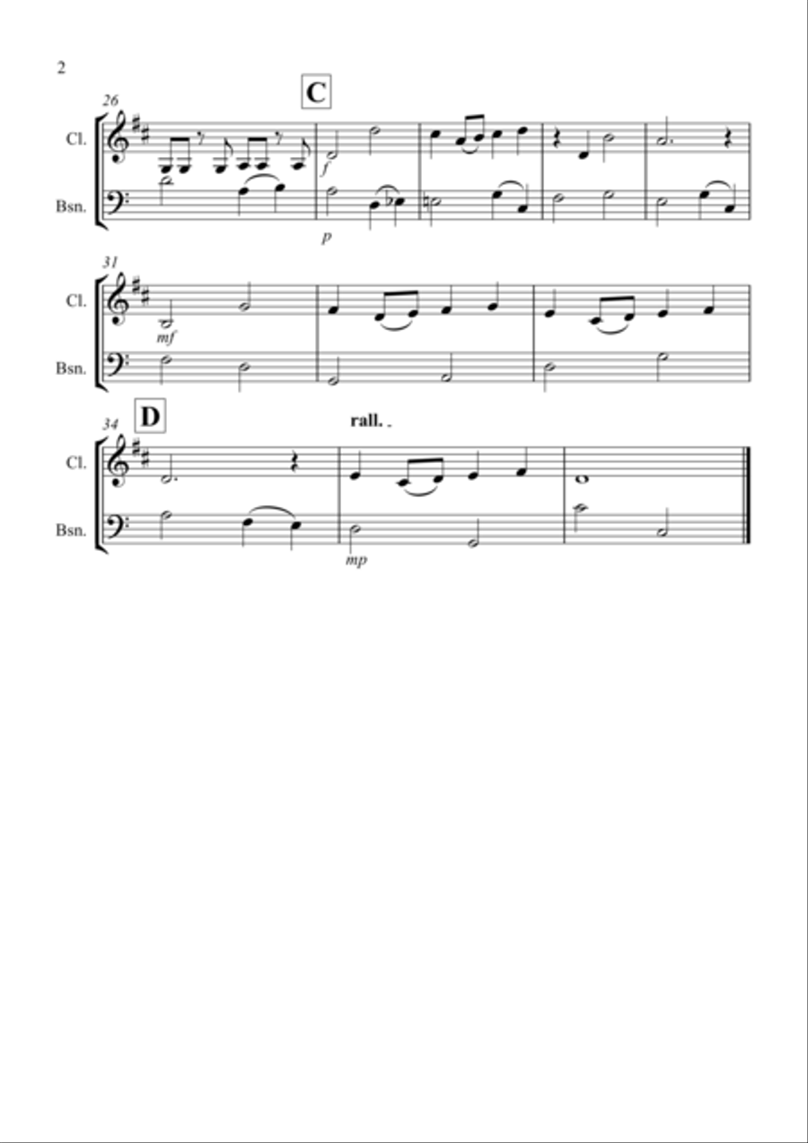 Over The Rainbow (from The Wizard Of Oz) Woodwind Duet scores gallery preview page 2