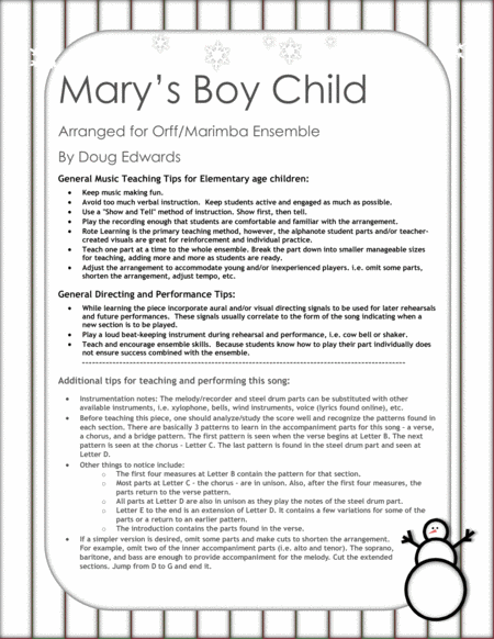 Mary's Boy Child as sung by Glee and Boney M image number null