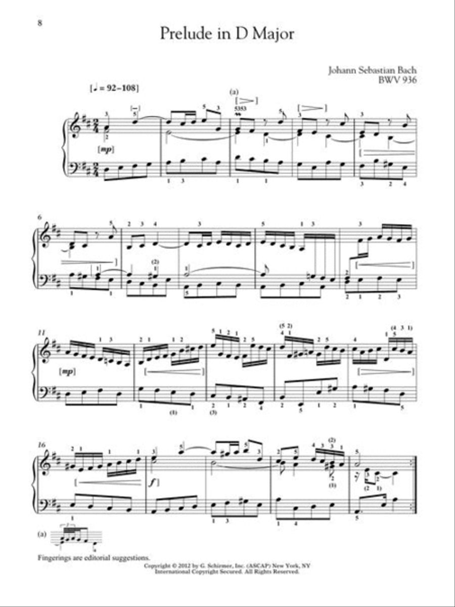 Baroque to Modern: Upper Intermediate Level Piano Solo scores gallery preview page 12