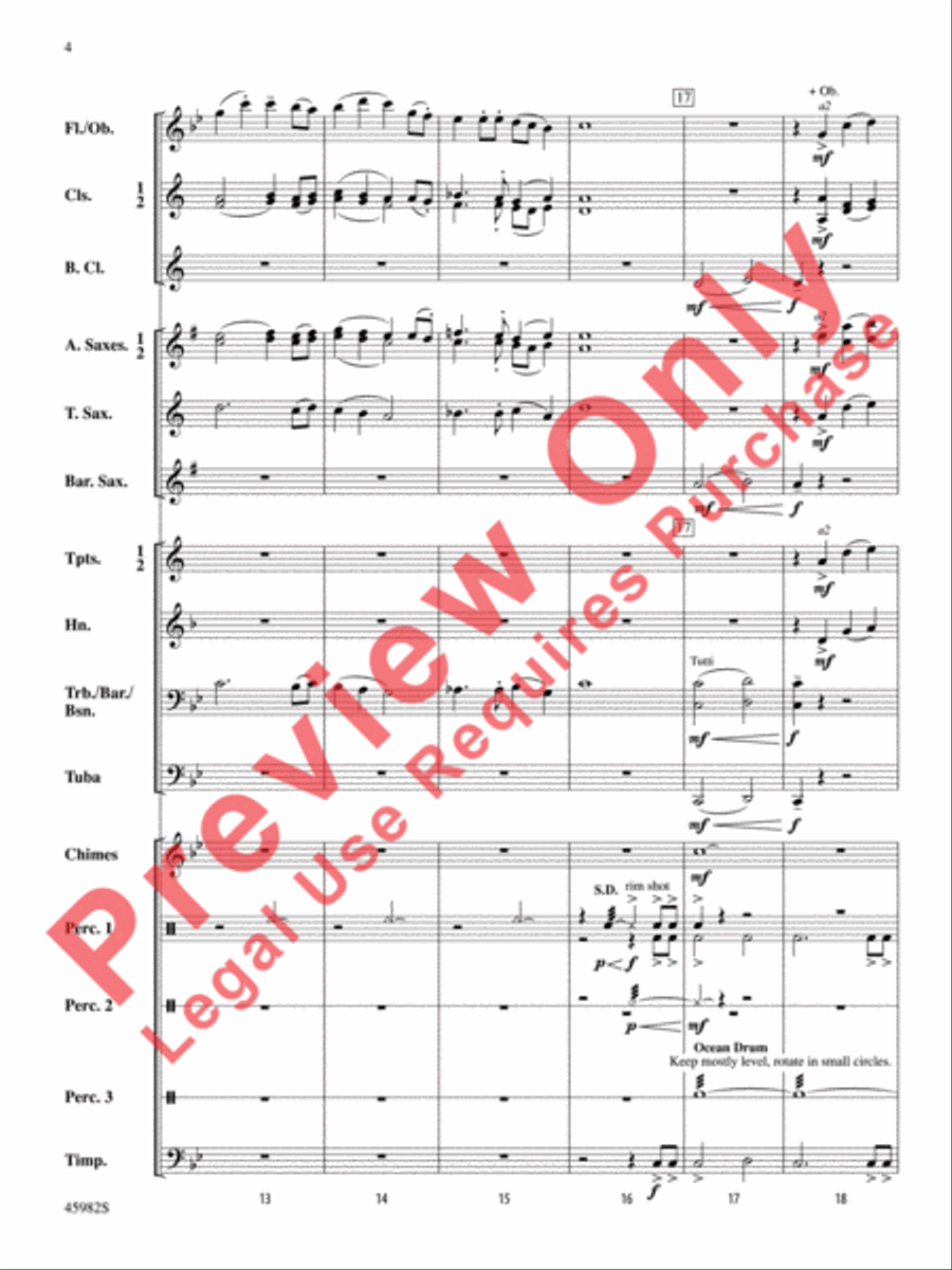 Shipwreck Cove Concert Band scores gallery preview page 5