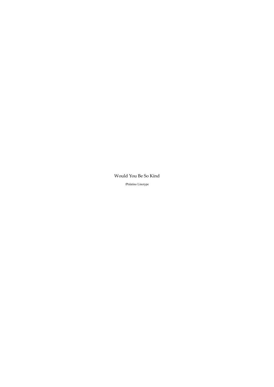 Would You Be So Kind Full Orchestra scores gallery preview page 1
