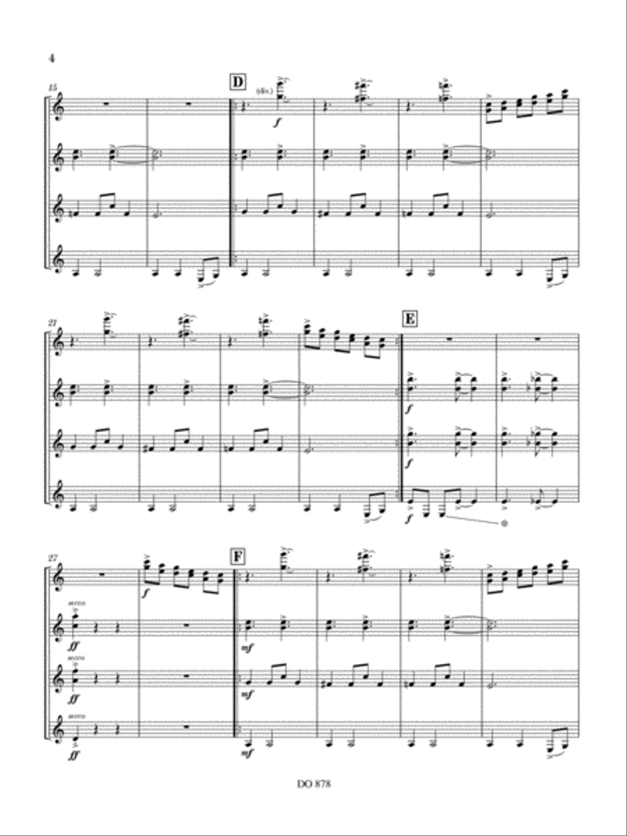 Latino Blues Guitar Ensemble scores gallery preview page 4