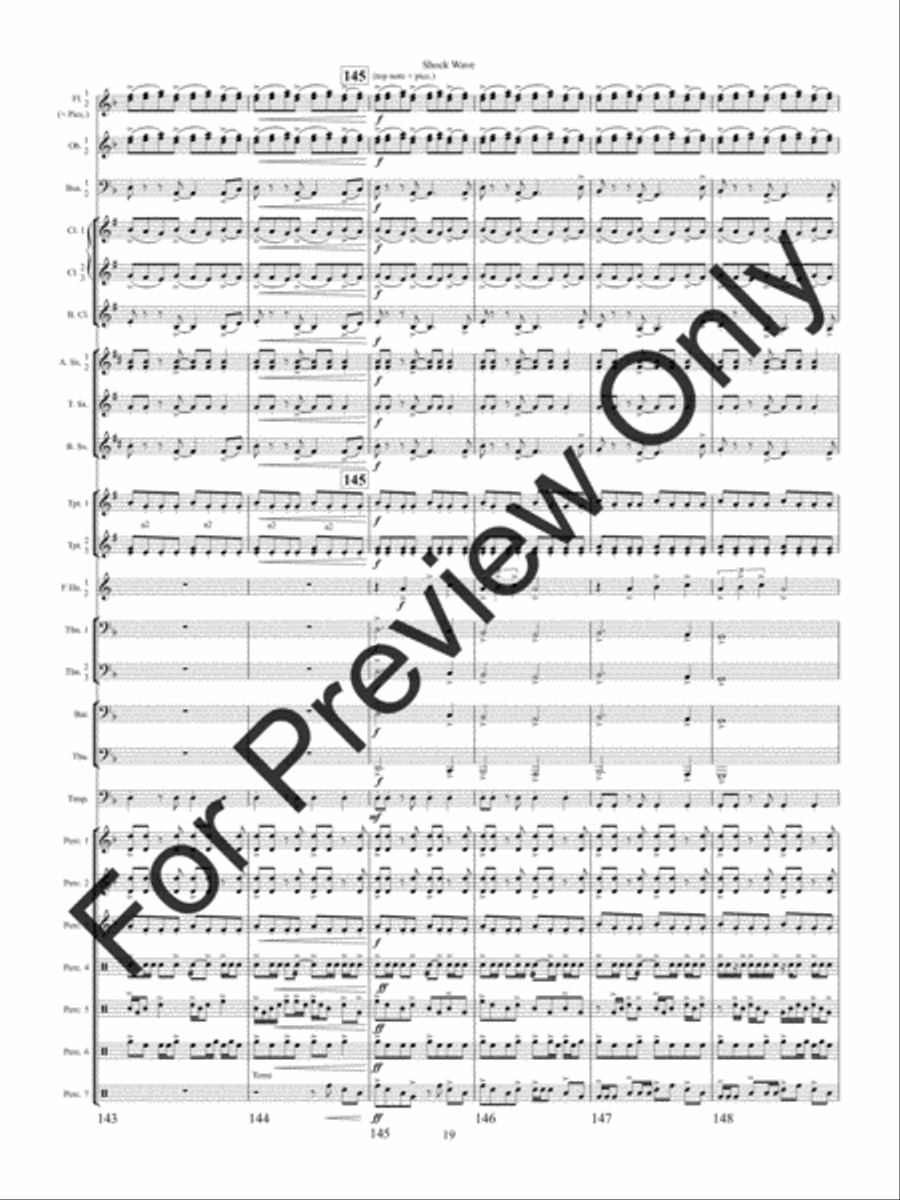 Shock Wave Concert Band scores gallery preview page 22