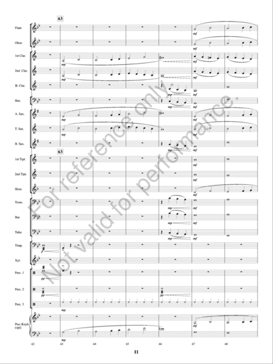 Volcano! Concert Band scores gallery preview page 12