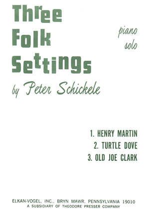 Book cover for 3 Folk Settings