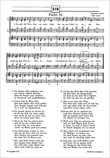 Bach: Dir Jesu, Gottes Sohn; Schutz: Singet mit Freuden
