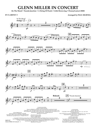Glenn Miller In Concert (arr. Paul Murtha) - Bb Clarinet 3