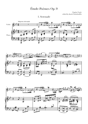 Etude-Poeme Op. 9 No. 1 "Serenade"