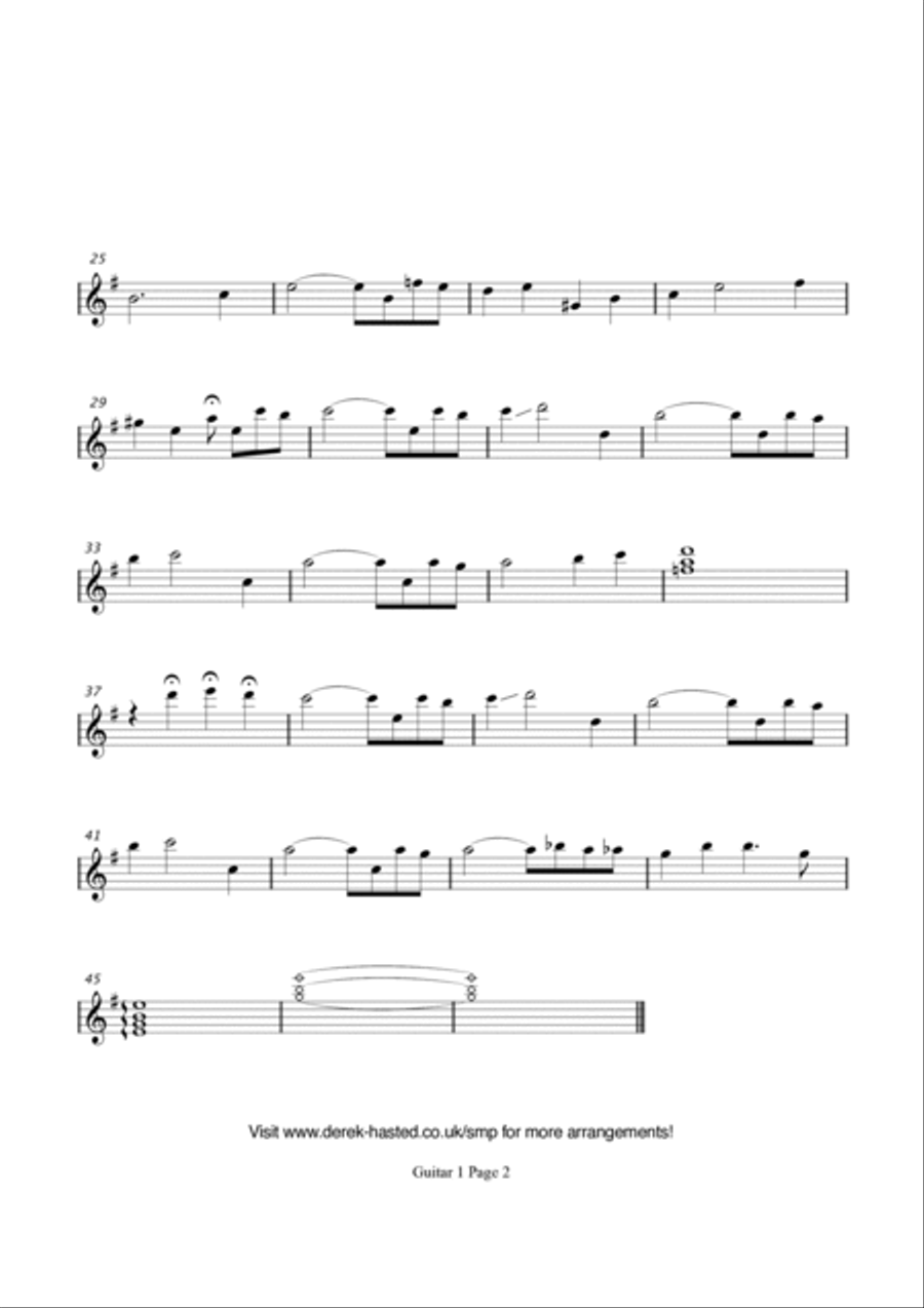 Theme From The Incredible Hulk Guitar scores gallery preview page 4