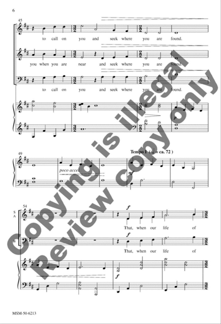 We Walk by Faith 3-Part scores gallery preview page 6