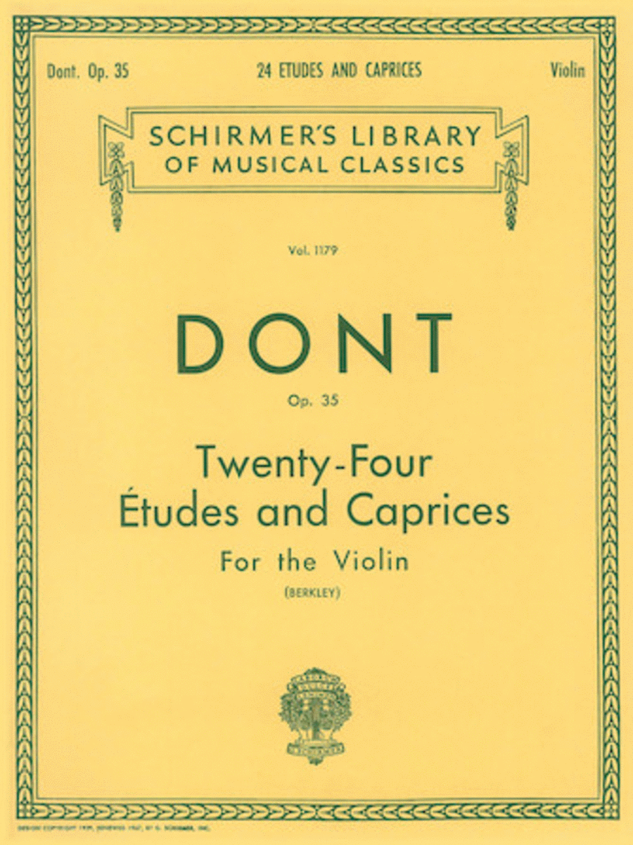 24 Etudes and Caprices, Op. 35 Violin Solo scores gallery preview page 1