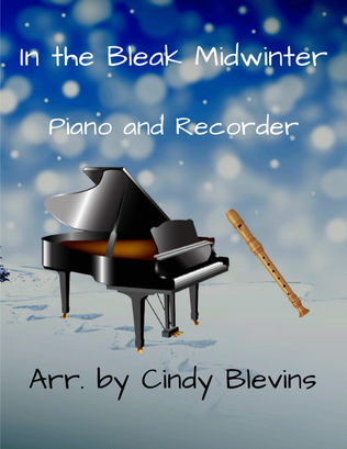 Book cover for In the Bleak Midwinter, Piano and Recorder