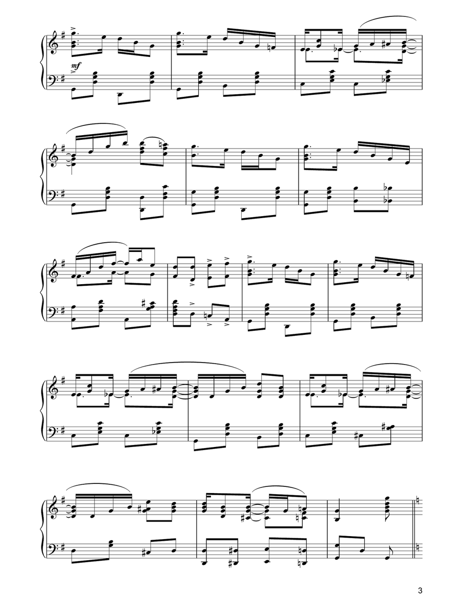 Paragon Rag Paragon Rag Piano Solo scores gallery preview page 3