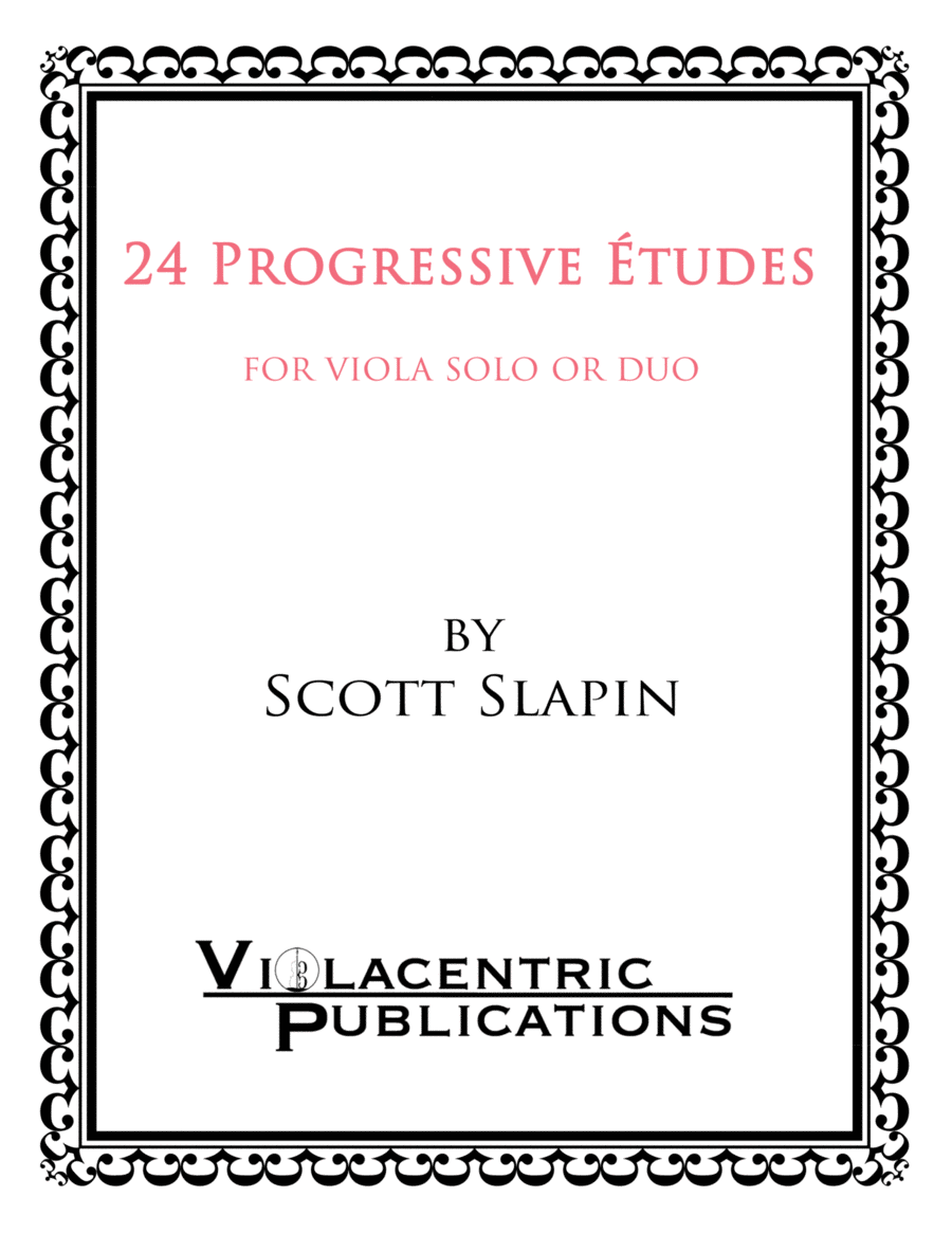 24 Progressive Etudes for viola solo (or duo)
