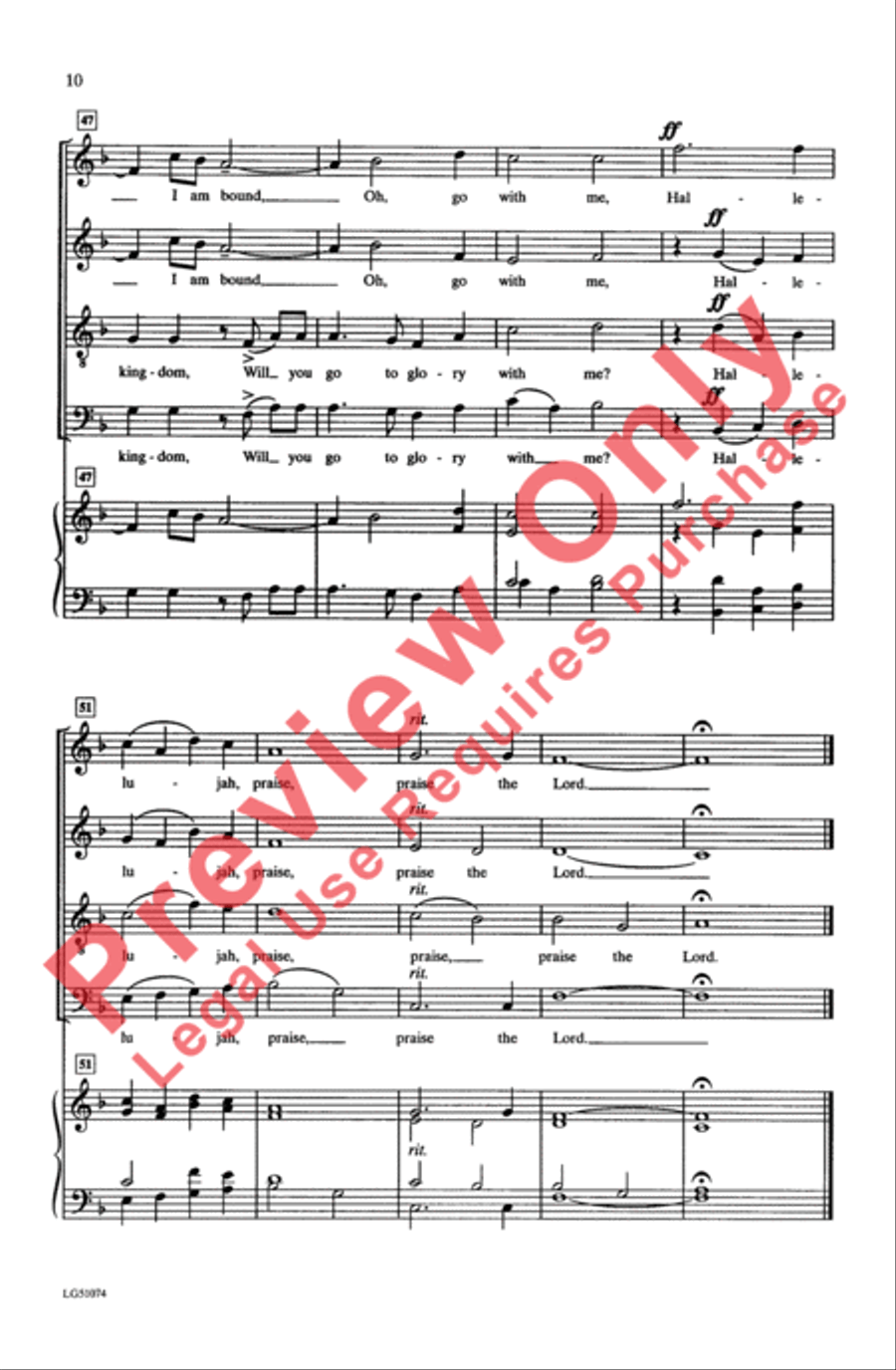 Come Thou Fount of Every Blessing 4-Part scores gallery preview page 9