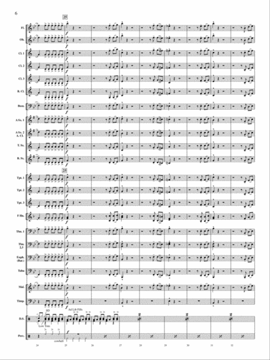 Concerto for Drum Set and Concert Band Concert Band scores gallery preview page 5