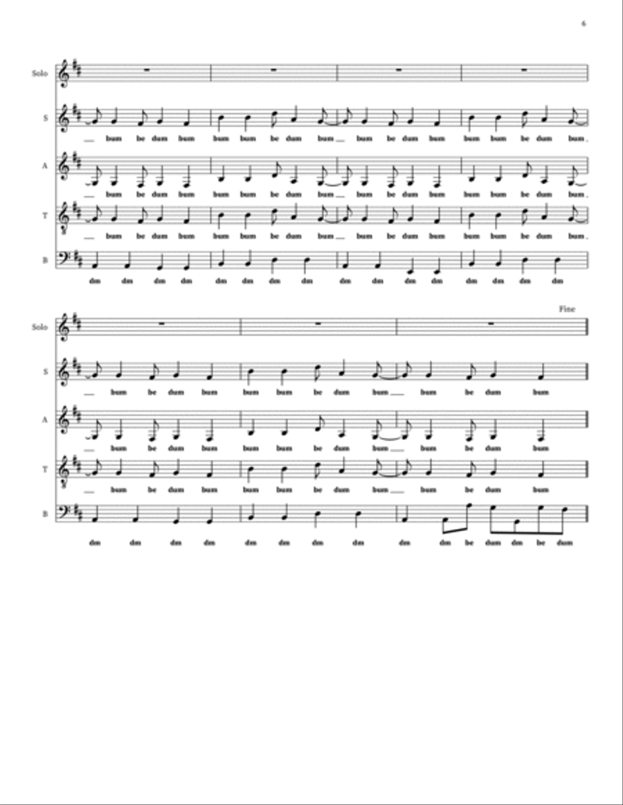 Disturbia Disturbia 4-Part scores gallery preview page 6