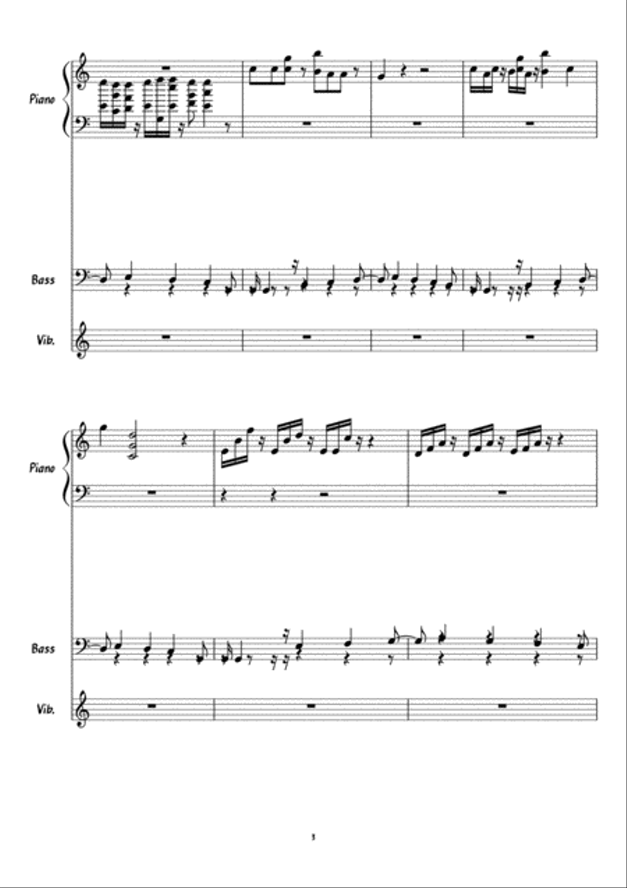 Jazz happy - Music Without Drums Small Ensemble scores gallery preview page 3
