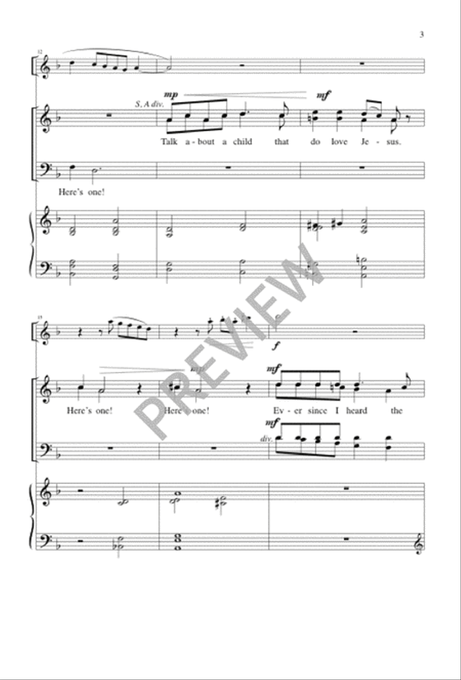 Here's One Here's One 4-Part scores gallery preview page 3