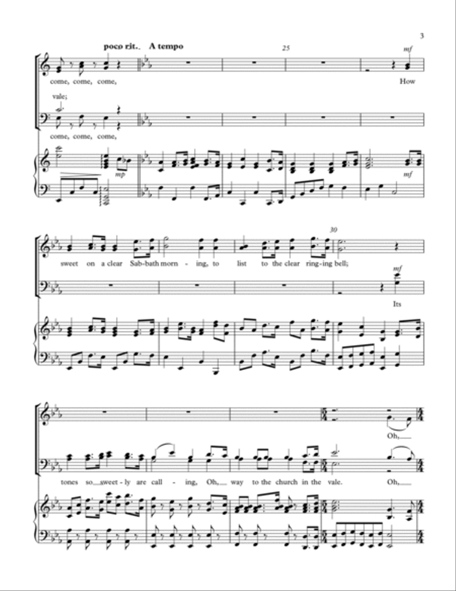 The Church in the Wildwood 4-Part scores gallery preview page 3