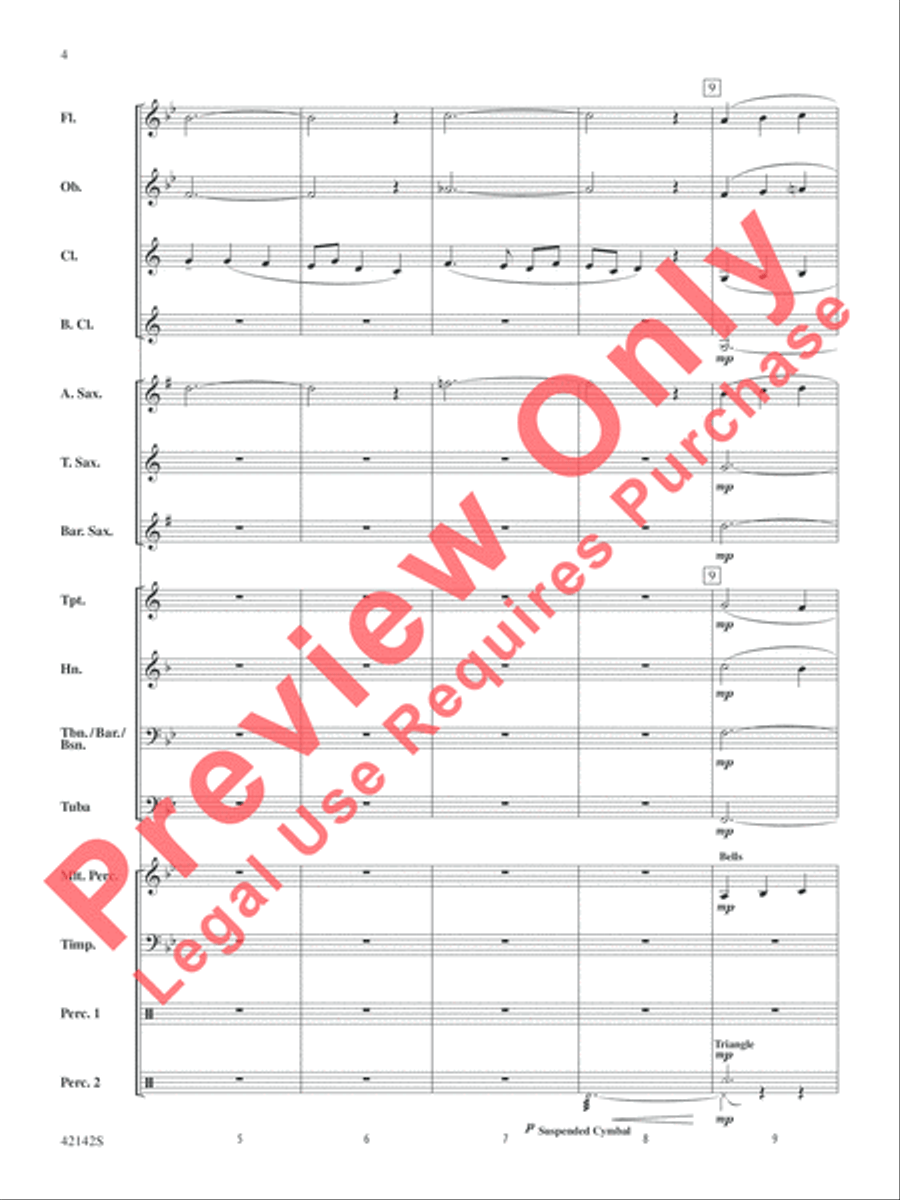 Finale from The Firebird Concert Band scores gallery preview page 4