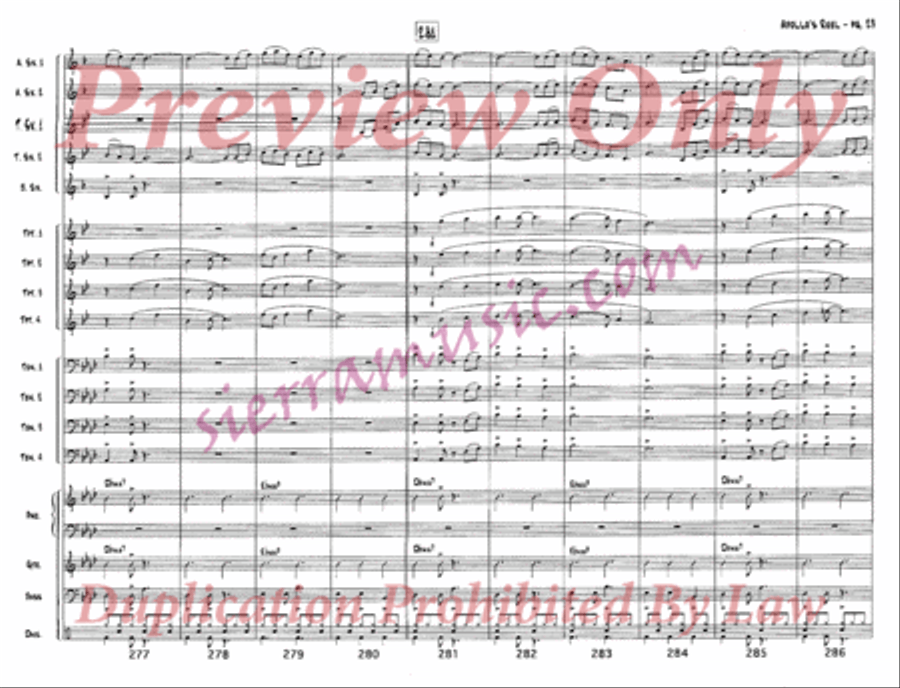 Apollo's Reel Jazz Ensemble scores gallery preview page 30