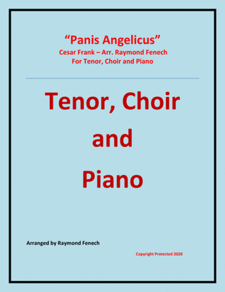 Book cover for Panis Angelicus - Tenor (voice), Choir and Piano