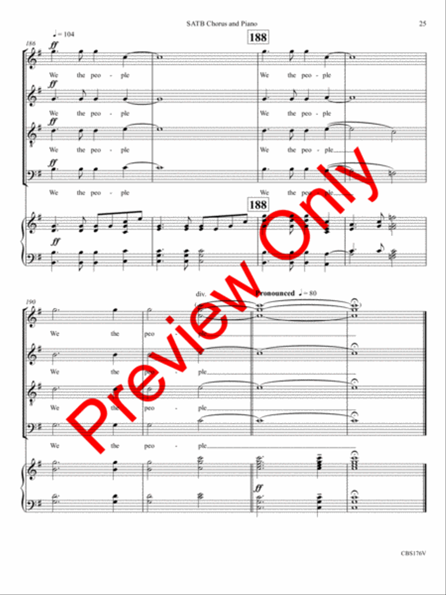 We the People of the United States 4-Part scores gallery preview page 28