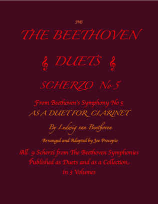 The Beethoven Duets For Clarinet Scherzo No. 5