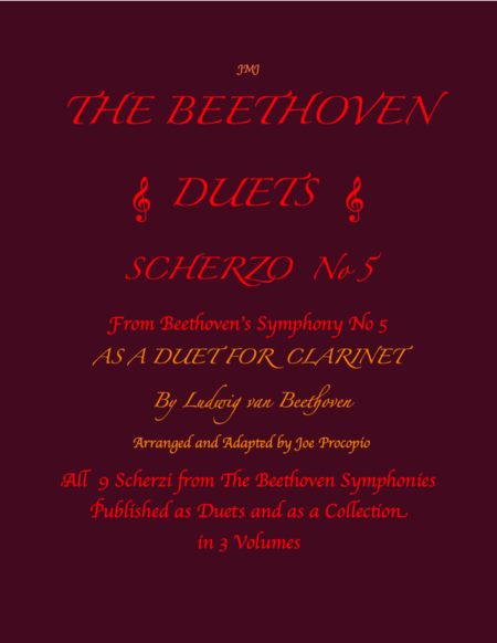 The Beethoven Duets For Clarinet Scherzo No. 5 image number null