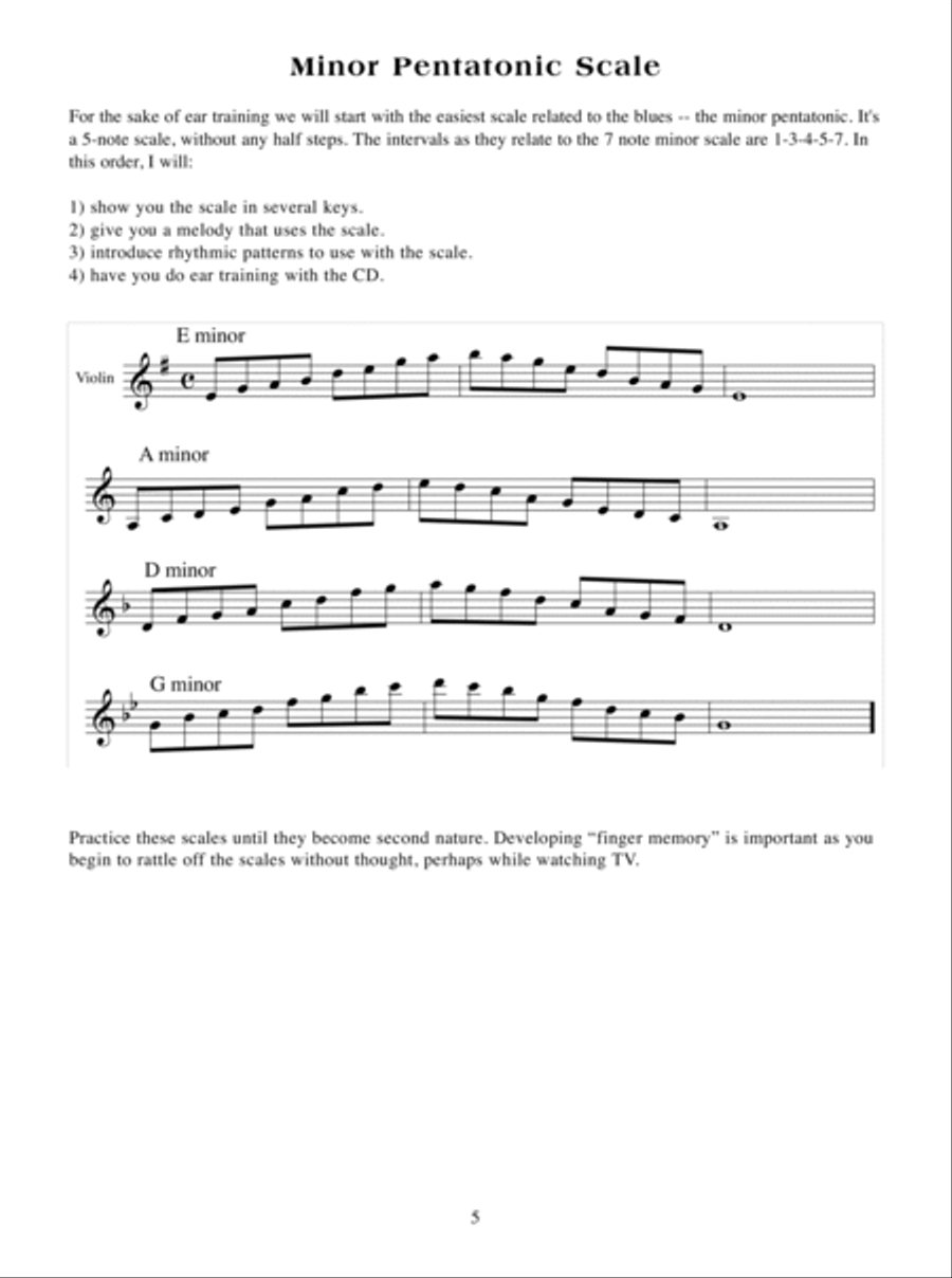 Getting Into Blues Violin Violin Solo scores gallery preview page 6