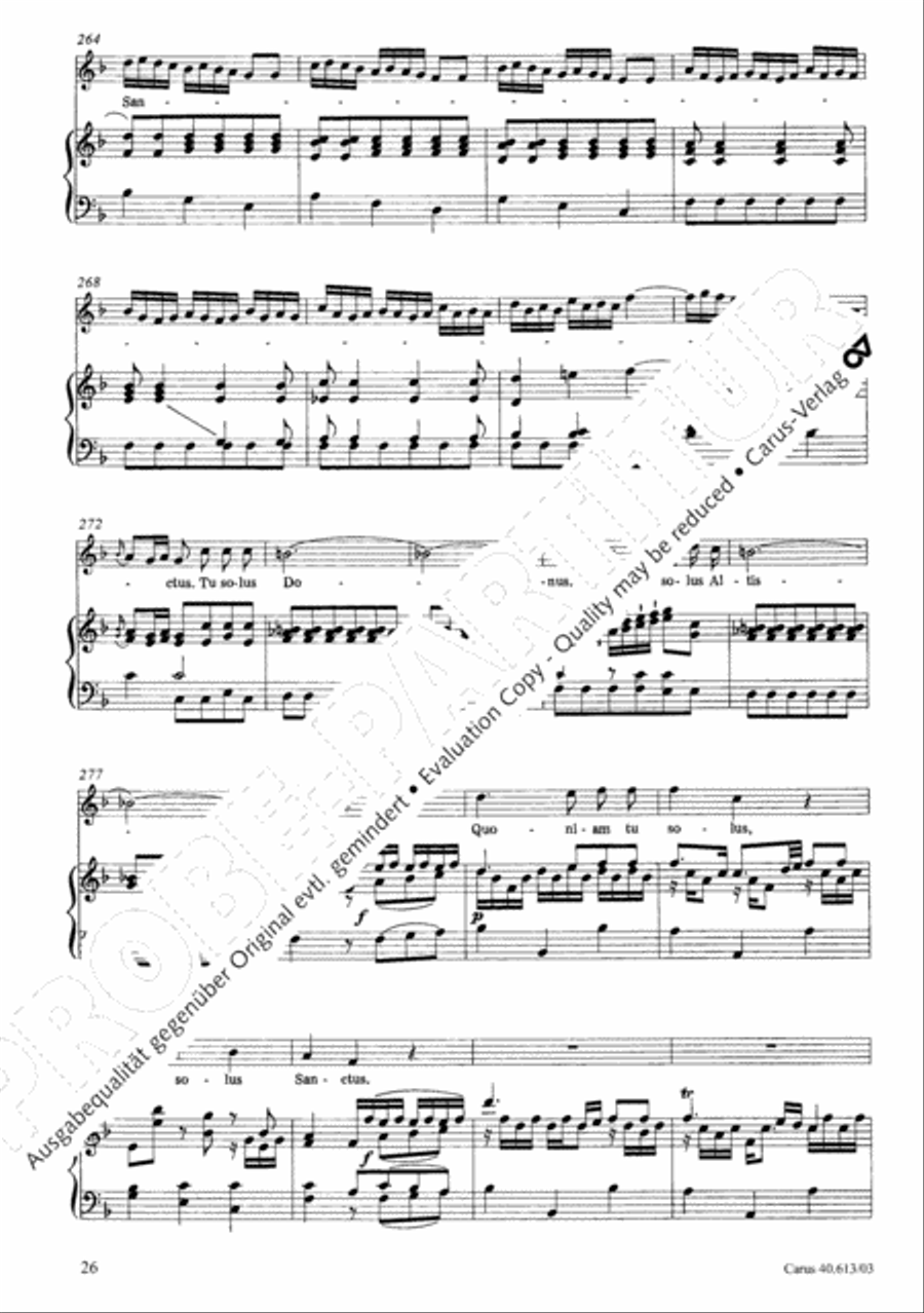 Mass in C (Missa in C) 4-Part scores gallery preview page 27