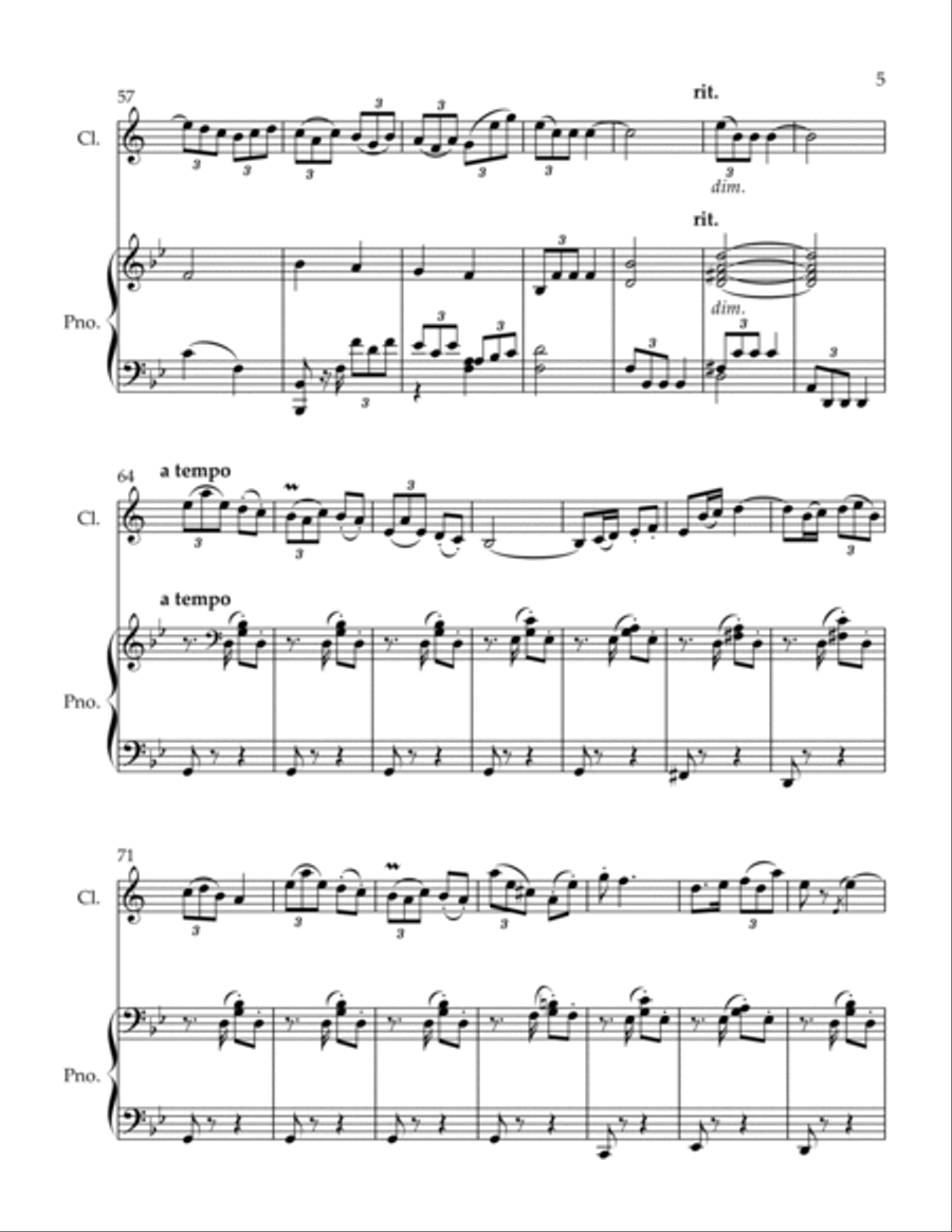 Escamilla Clarinet Solo scores gallery preview page 5