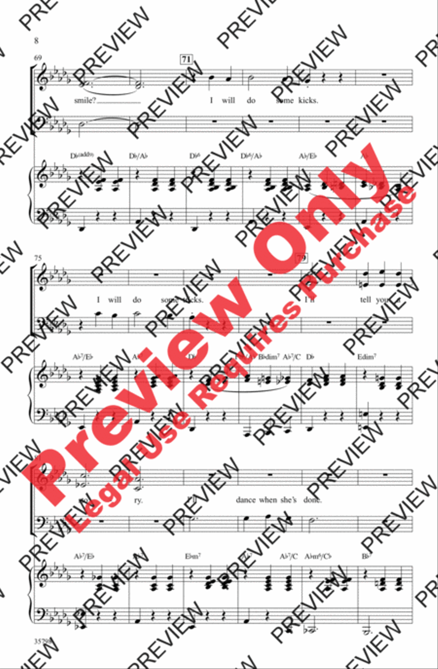 Let Me Entertain You 3-Part scores gallery preview page 8