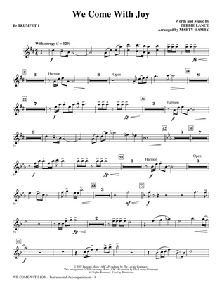 We Come with Joy (arr. Marty Hamby) - Trumpet 1